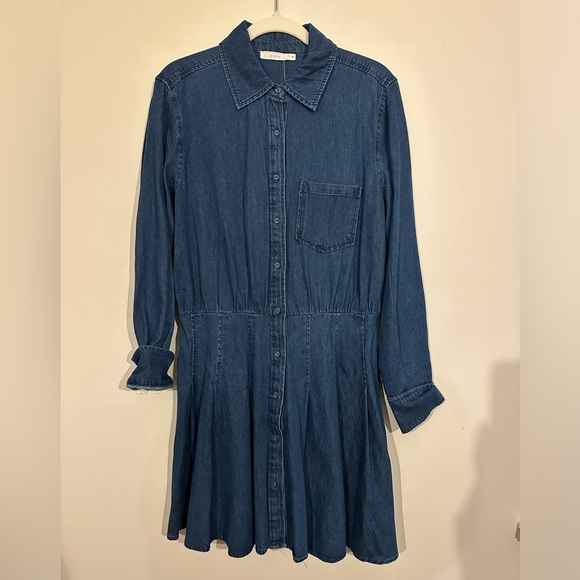 NWT Lush Long Sleeve Denim Dress Size XL - Picture 1 of 6